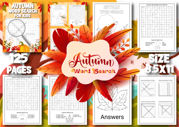 Download Autumn Word Search for Kids - Word search for kids Collection