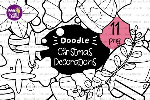 Download KDP Coloring Christmas Ornament Line Art - Ornament Collection