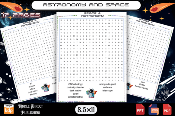 Download Astronomy and Space Word Search for Kids - Word search for kids Collection