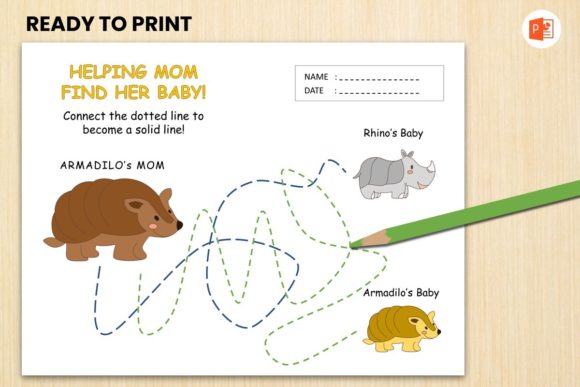 Download Tracing Book Animal for Kids - Armadillo - Premium Resources