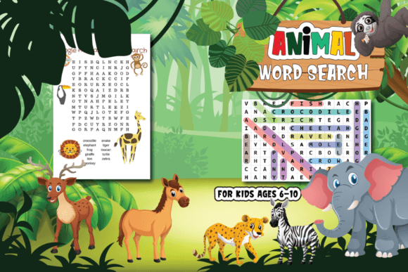 Download Animal Word Search for Kids KDP PDF - Word search for kids Collection