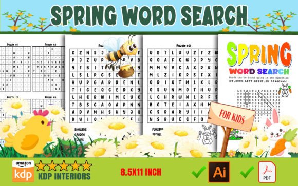 Download Spring Word Search for Kids - Word search for kids Collection