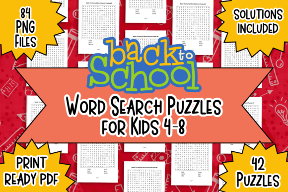 Download Back-to-School Word Search for Kids - Word search for kids Collection