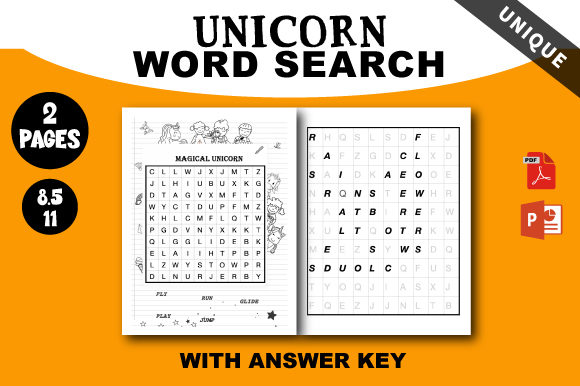 Download Unicorn Word Search for Kids 1MAGICAL - Word search for kids Collection