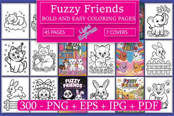 Download Fuzzy Friends Coloring Pages for Kids - Fuzzy friends coloring pages Collection